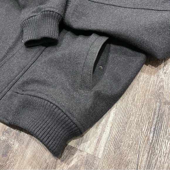 Express men’s military wool jacket with hood size Large - Picture 7 of 12